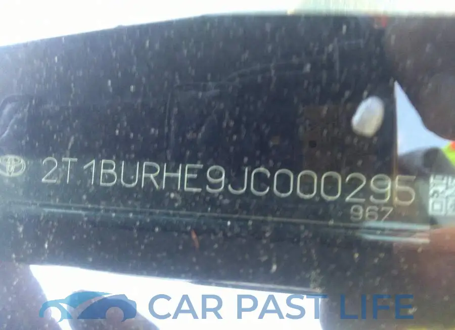 2T1BURHE9JC000295# 9