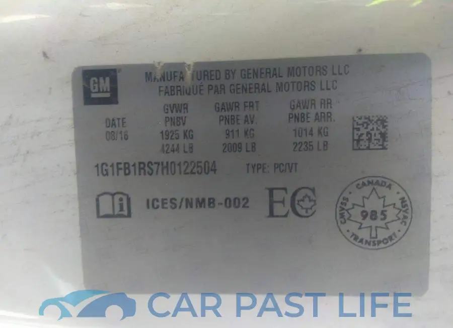 1G1FB1RS7H0122504# 9