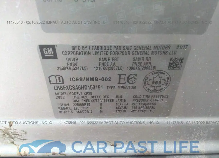 LRBFXCSA6HD153191# 9