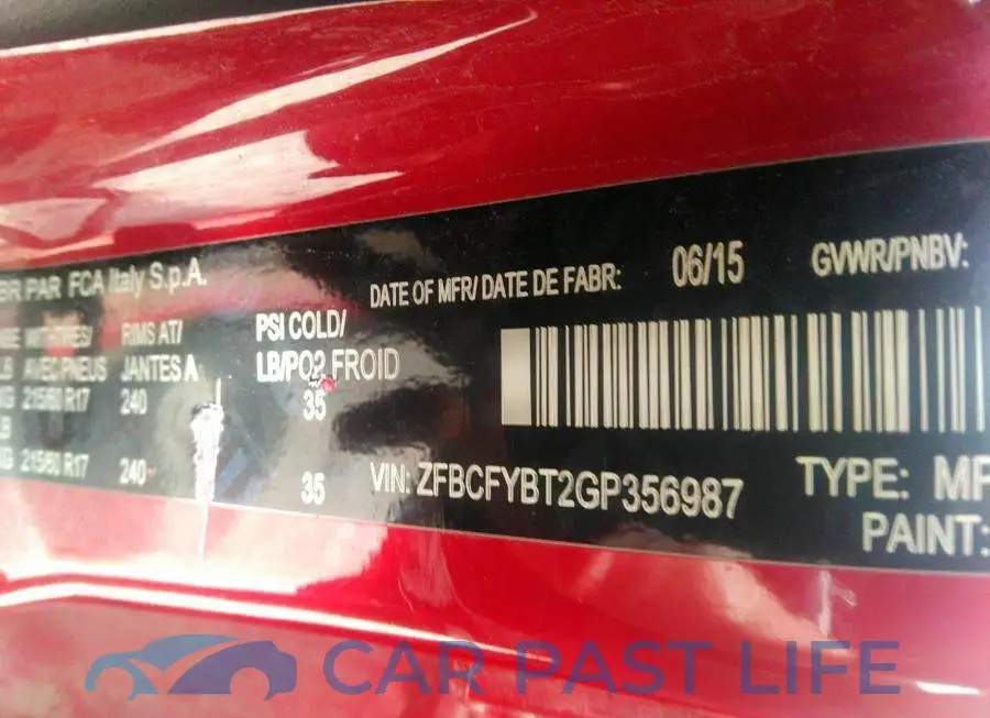 ZFBCFYBT2GP356987# 9