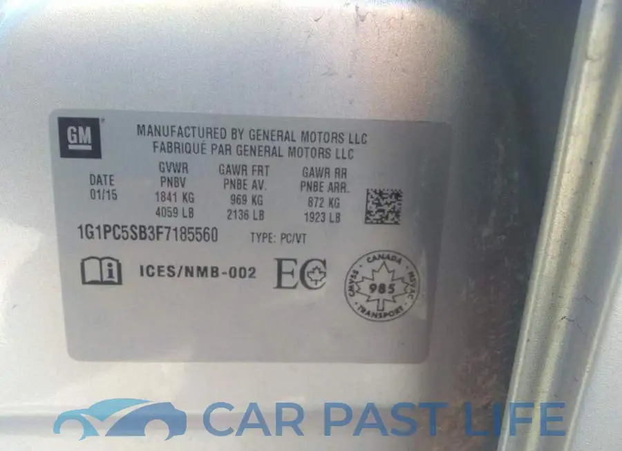 1G1PC5SB3F7185560# 9