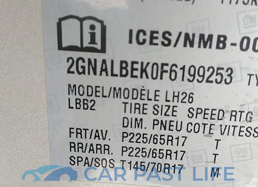 2GNALBEK0F6199253# 9