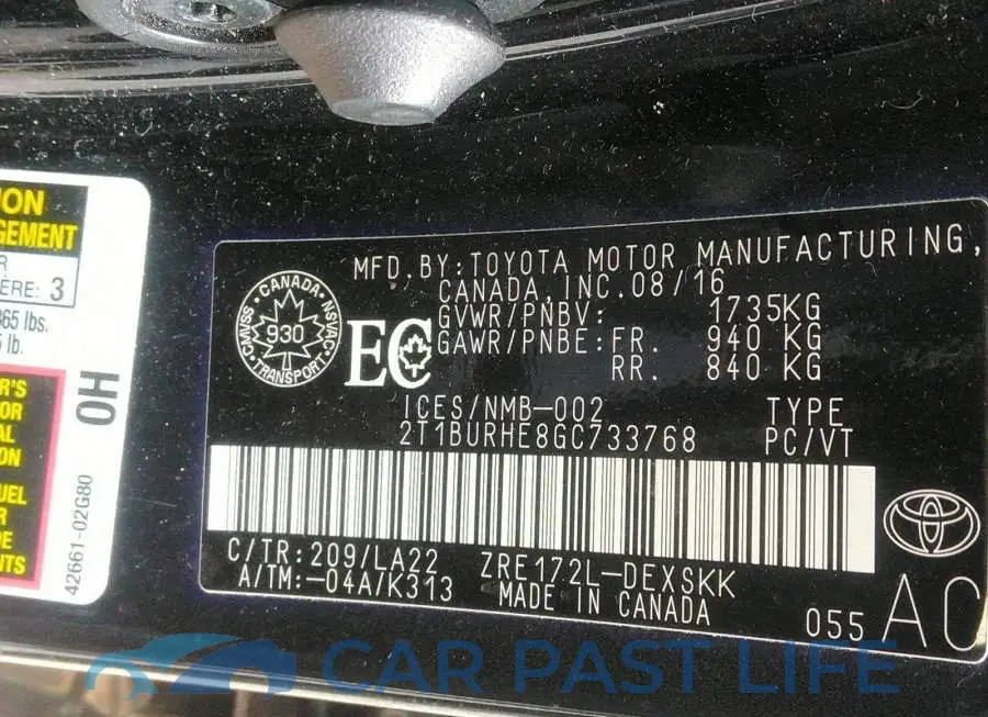 2T1BURHE8GC733768# 9