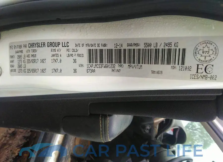 1C4PJMCS3FW601232# 9