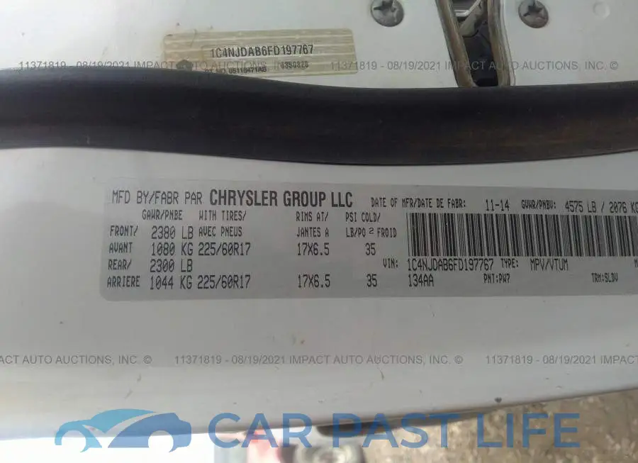 1C4NJDAB6FD197767# 9