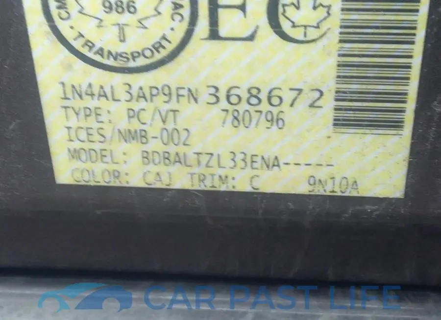 1N4AL3AP9FN368672# 9