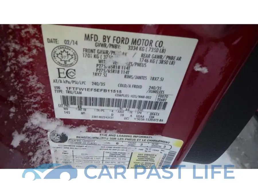 1FTFW1EF5EFB11515# 6