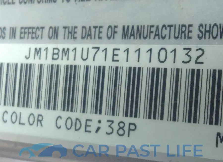 JM1BM1U71E1110132# 9