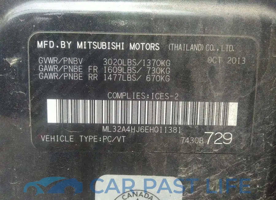 ML32A4HJ6EH011381# 9
