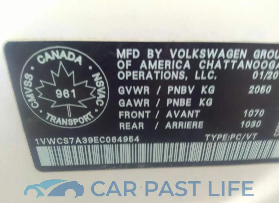1VWCS7A39EC064954# 9