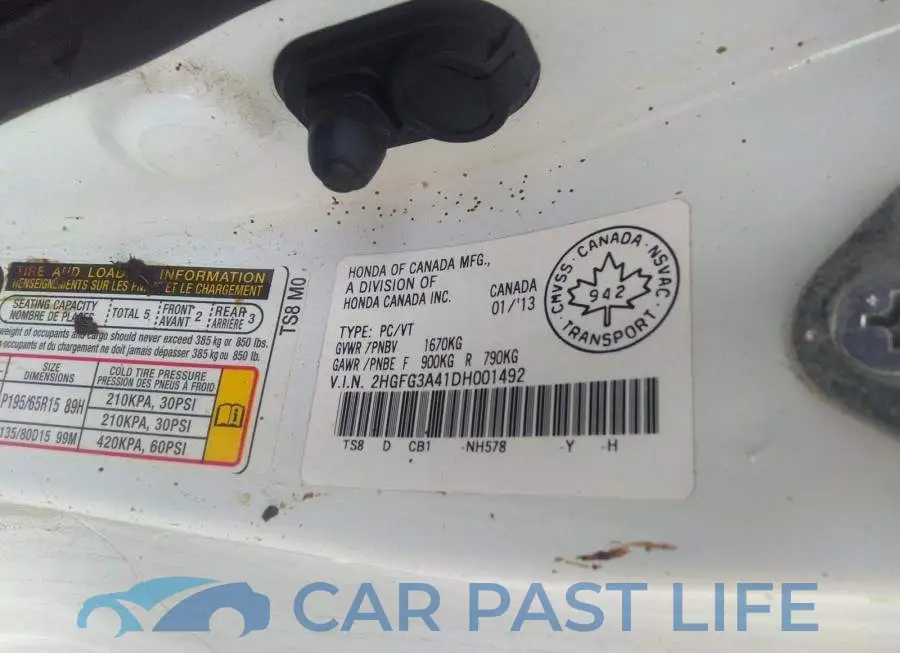2HGFG3A41DH001492# 9