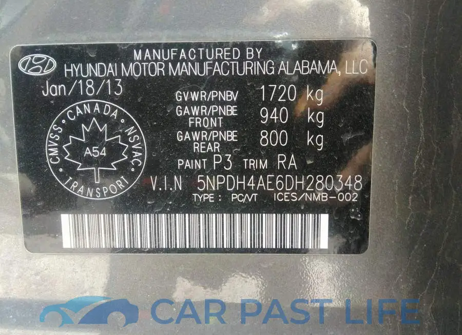 5NPDH4AE6DH280348# 9