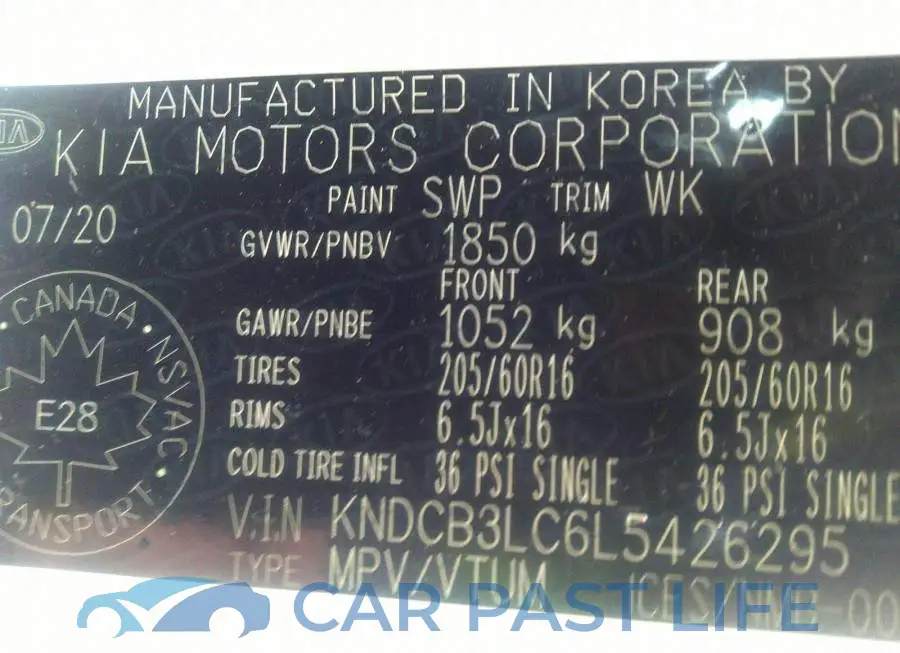 KNDCB3LC6L5426295# 9