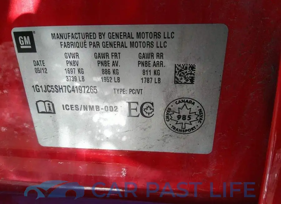 1G1JC5SH7C4197265# 9