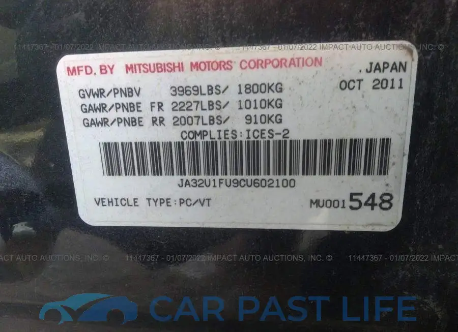 JA32U1FU9CU602100# 9