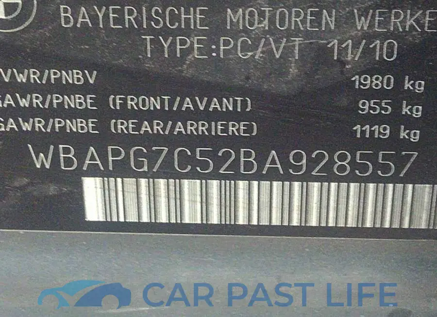 WBAPG7C52BA928557# 9