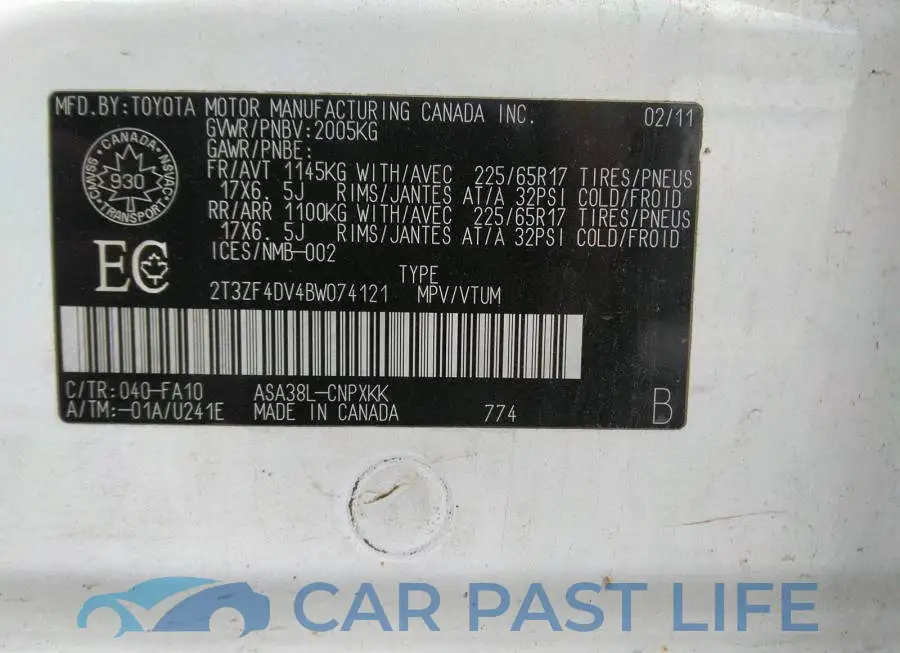 2T3ZF4DV4BW074121# 9