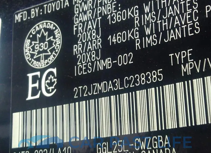 2T2JZMDA3LC238385# 9