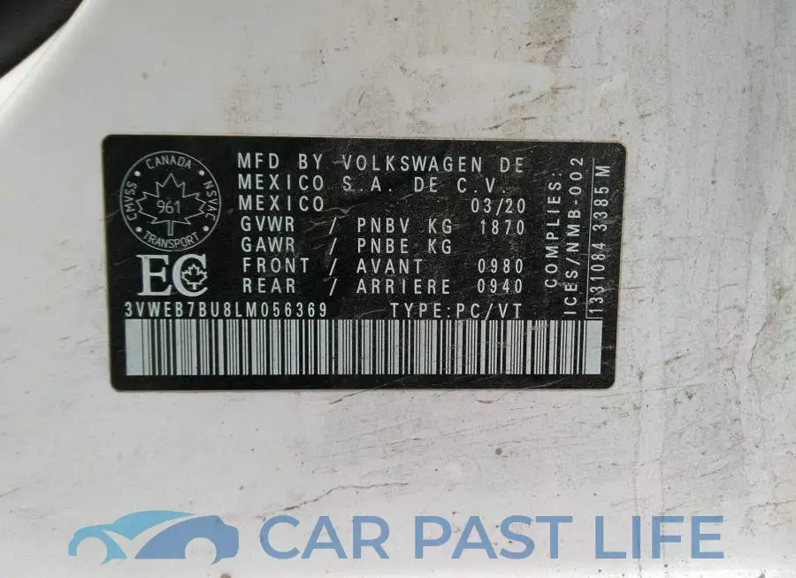 3VWEB7BU8LM056369# 9