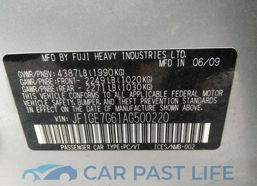JF1GE7G61AG500220# 9