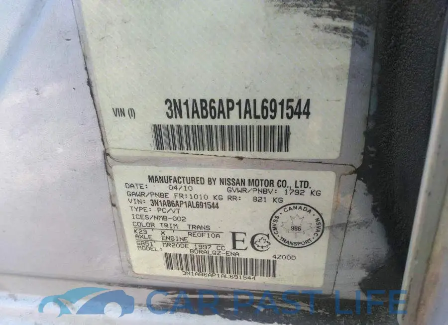 3N1AB6AP1AL691544# 9