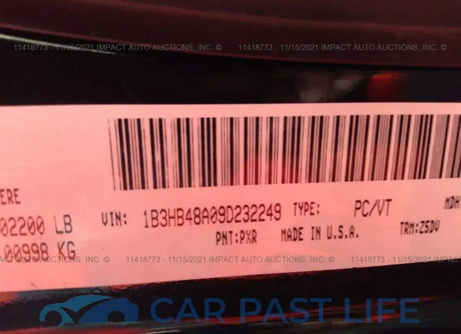 1B3HB48A09D232249# 9