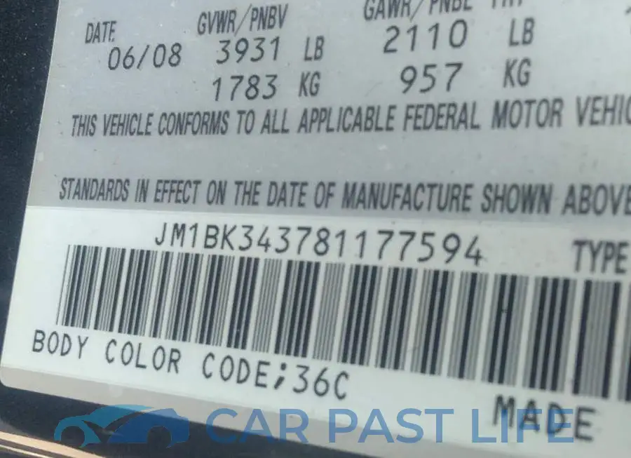 JM1BK343781177594# 9