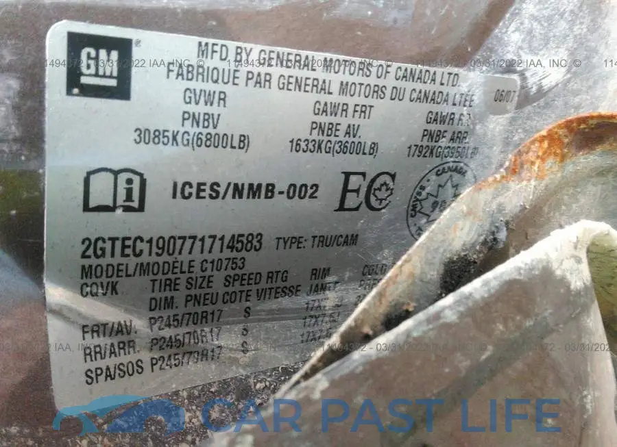 2GTEC190771714583# 9