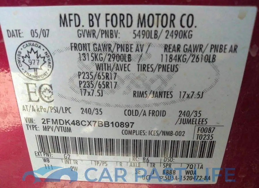 2FMDK48CX7BB10897# 9