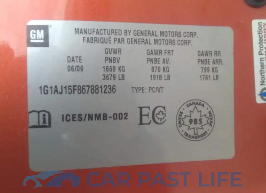 1G1AJ15F867881236# 9