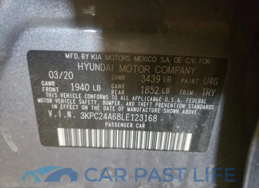 3KPC24A68LE123168# 10