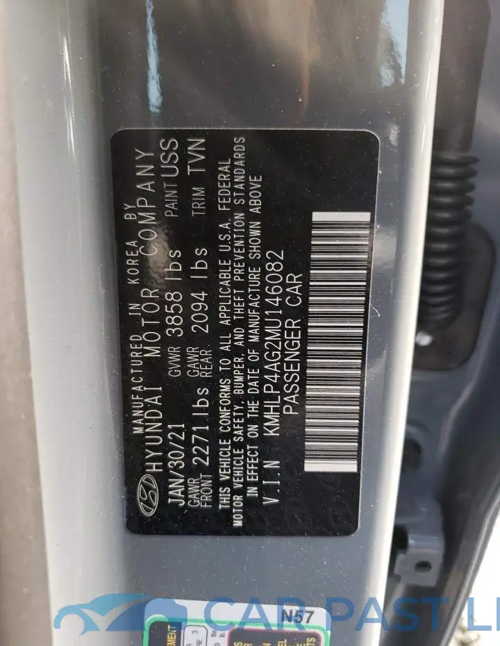 KMHLP4AG2MU146082# 10