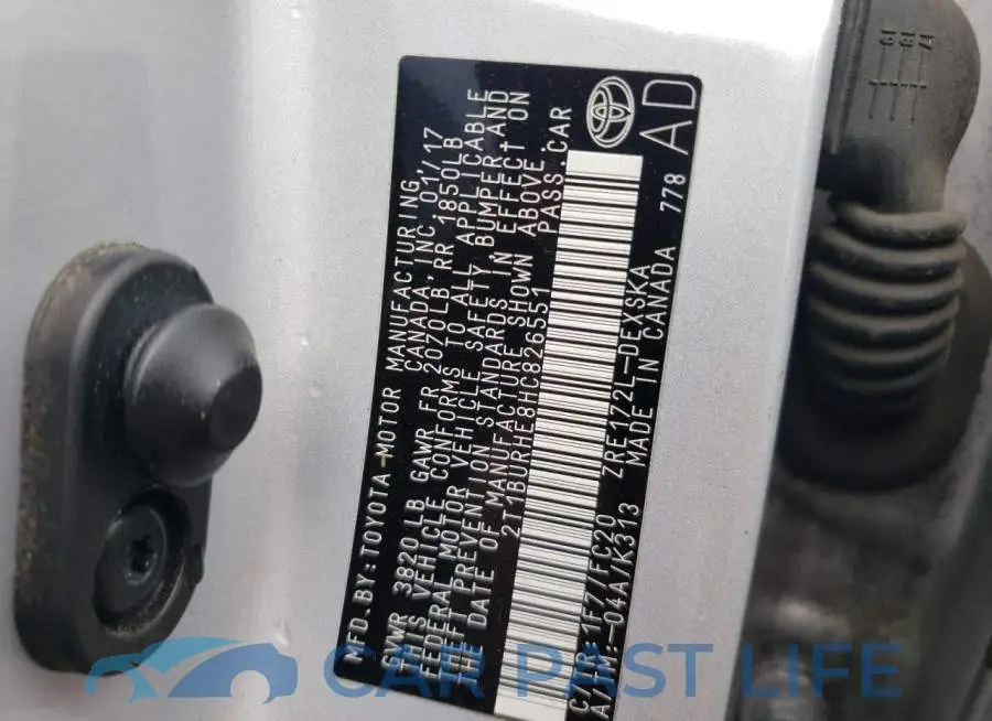 2T1BURHE8HC826551# 10