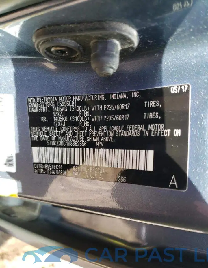 5TDKZ3DC1HS862656# 10