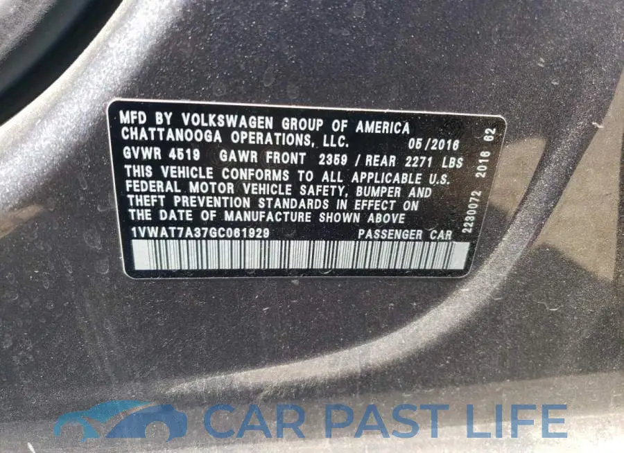 1VWAT7A37GC061929# 10