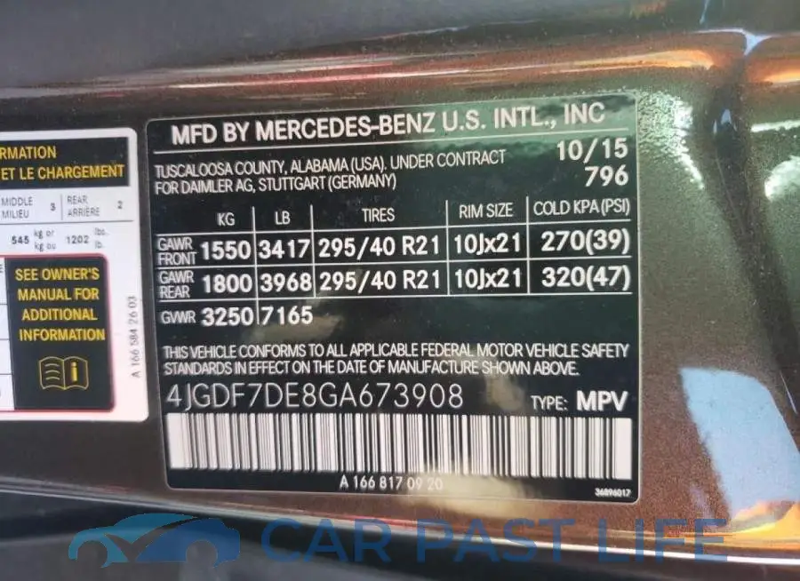 4JGDF7DE8GA673908# 10