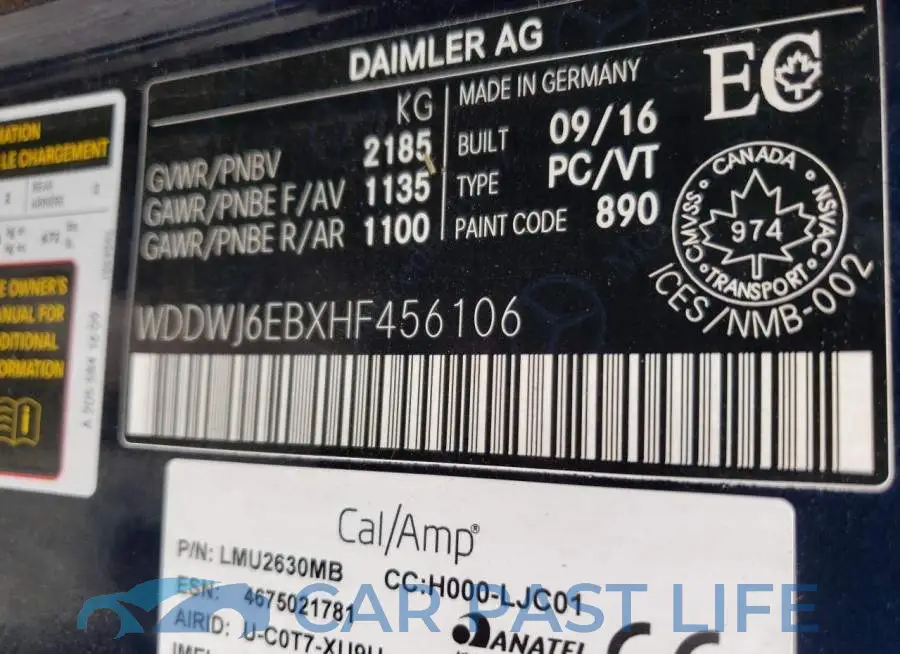 WDDWJ6EBXHF456106# 10