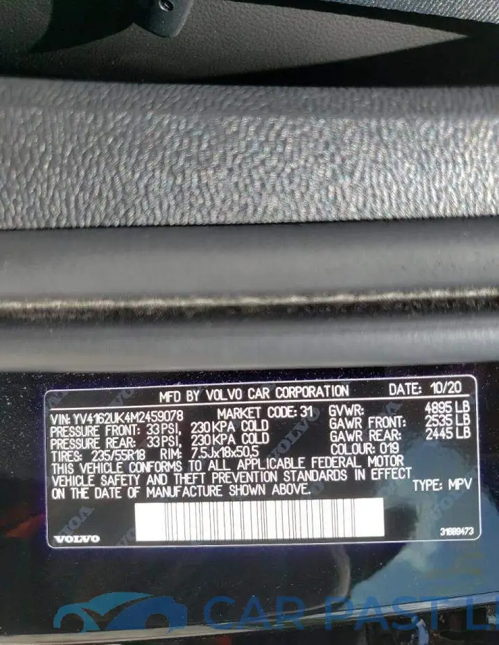 YV4162UK4M2459078# 10