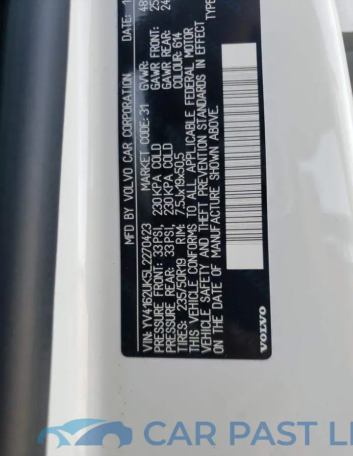 YV4162UK5L2270423# 10