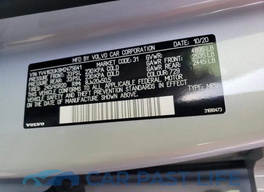YV4162UK8M2475641# 10