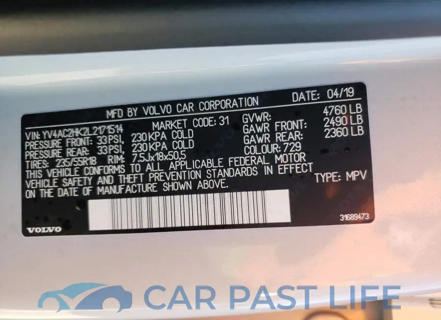 YV4AC2HK2L2171514# 10