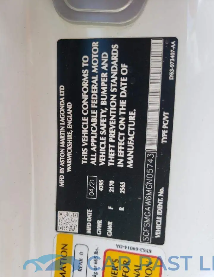 SCFSMGAW6MGN05743# 10