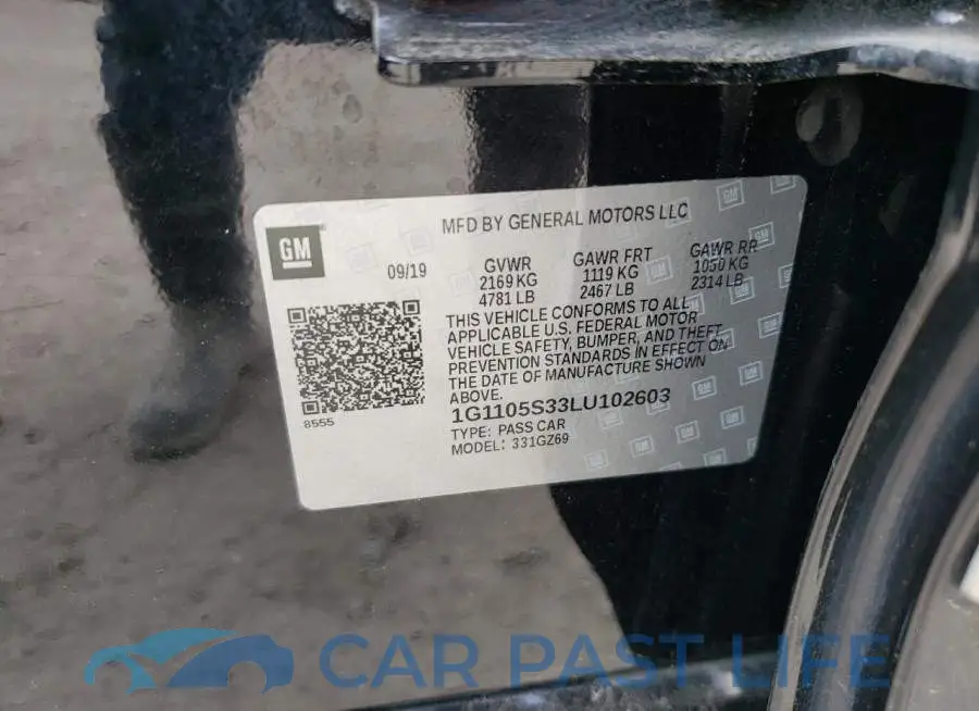 1G1105S33LU102603# 10