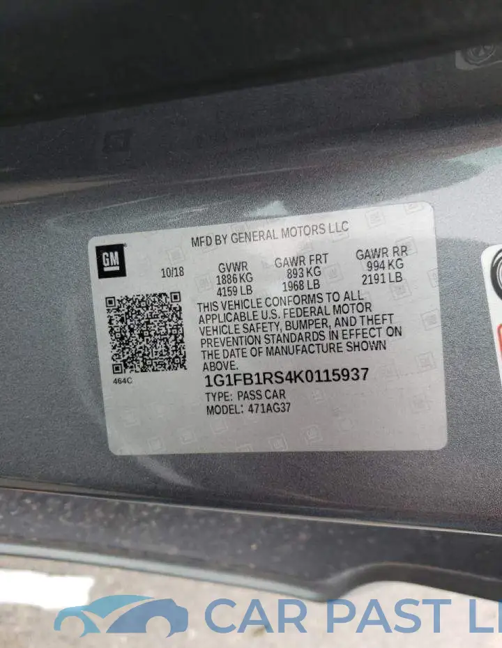 1G1FB1RS4K0115937# 10