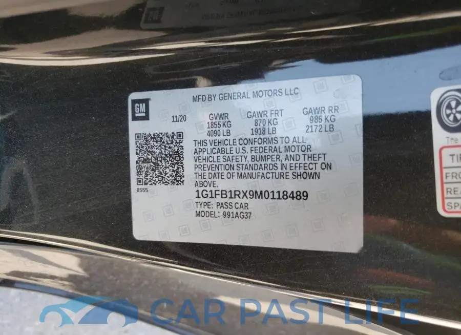 1G1FB1RX9M0118489# 10