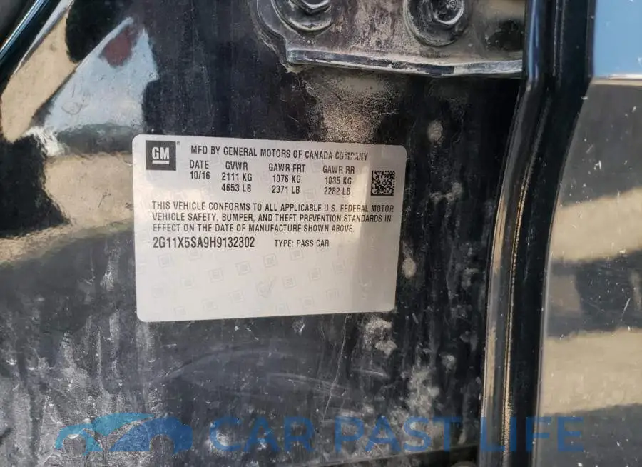 2G11X5SA9H9132302# 10