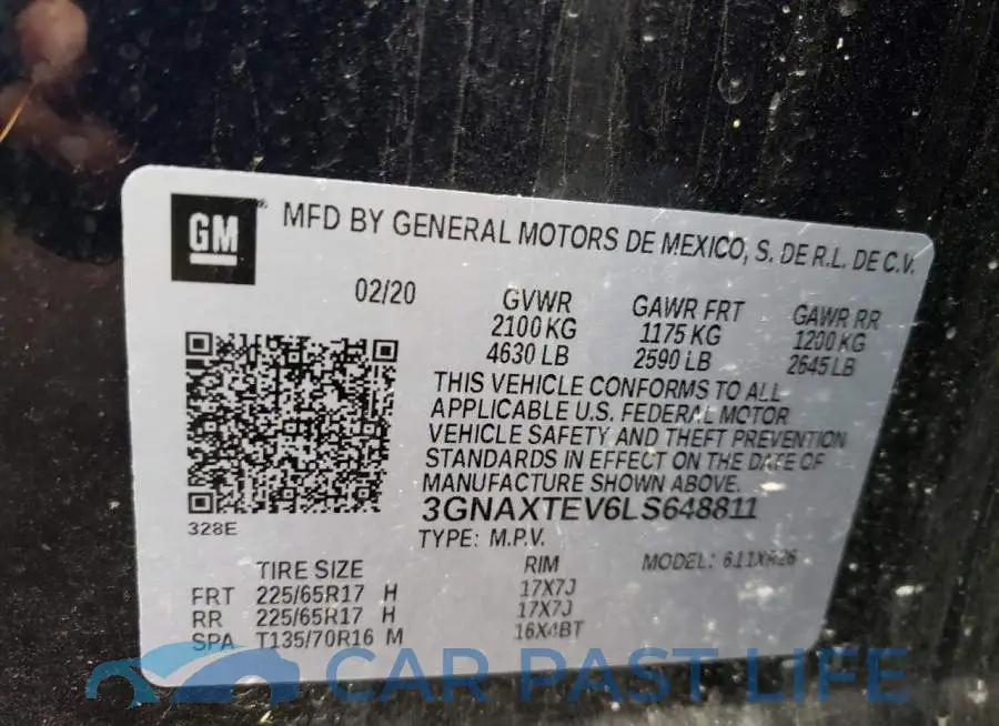 3GNAXTEV6LS648811# 10
