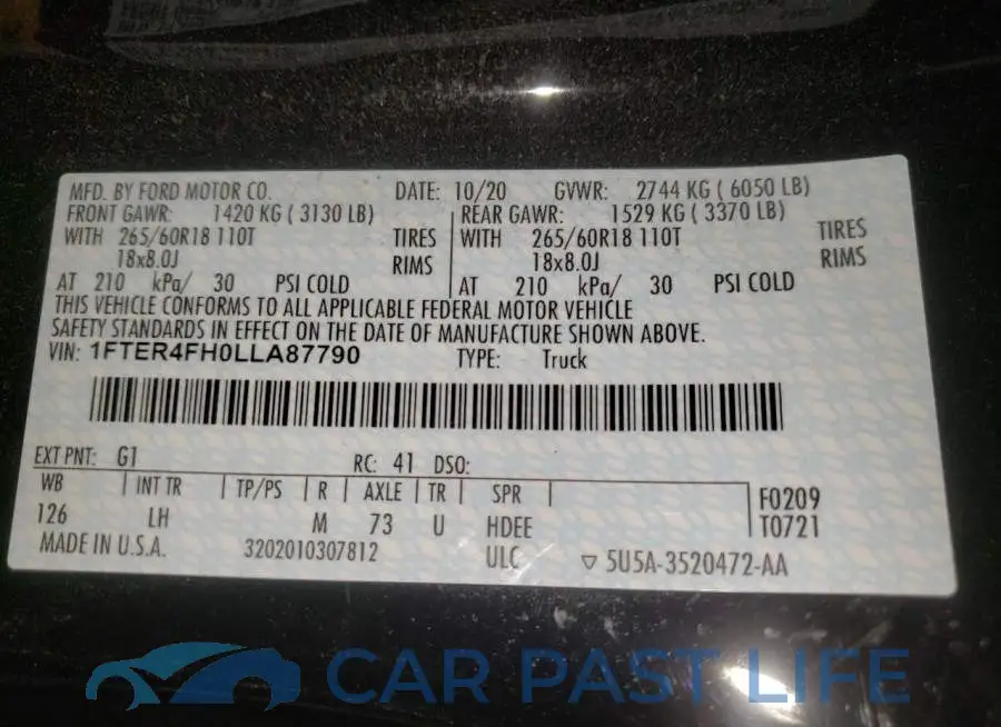 1FTER4FH0LLA87790# 10