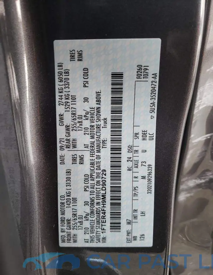 1FTER4FH9MLD90729# 10