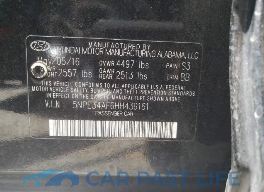 5NPE34AF6HH439161# 10